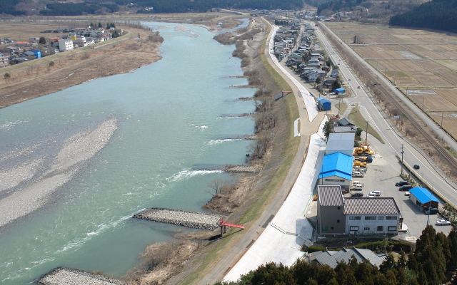 上関堤防強化対策工事（国土交通省：平成20年）