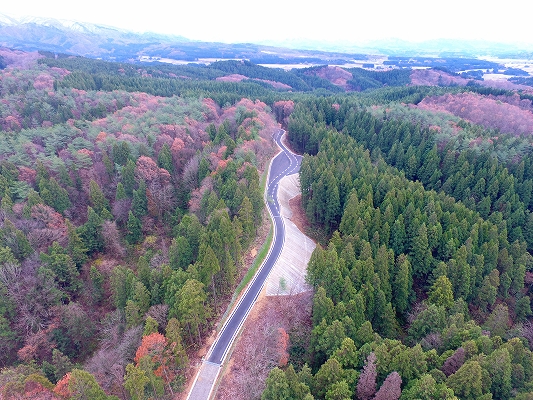 林道岩船東部線宮前工区開設工事（新潟県：令和5年）